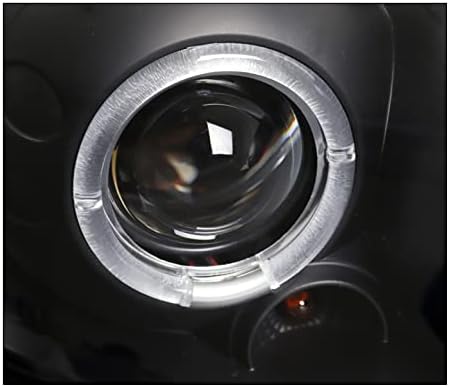 ZMAUTOPARTS LED Halo projektör Farlar lambalar siyah w / 6.25 mavi DRL ışıkları ile uyumlu 2003-2008 Toyota Corolla