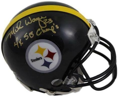 Mike Wagner İmzalı / imzalı Pittsburgh Steelers Mini Kask 21072 Sgc İmzalı NFL Mini Kasklar