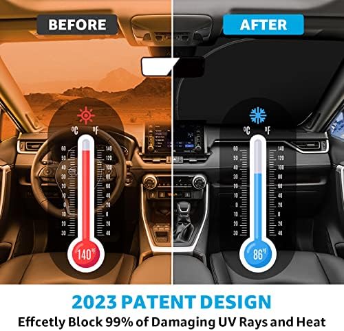 Proadsy Ön Cam Güneş Gölge Katlanabilir Güneşlik Koruyucu Özel Fit 2023 2022 2021 2020 2019 2018 2017 Mazda CX5 CX-5, Spor,
