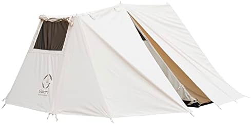 S'more Tuval Kamp Çadırı, Lüks 4 Sezon Glamping Çadırı, Kolay Kurulum aile çadırı Taşıma Çantası ile, Su Geçirmez ve Rüzgar