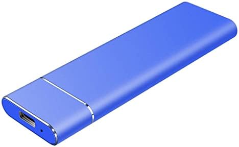 TJLSS SSD Harici Sabit Disk USB 3.1 Tip C 500GB 1TB 2TB Taşınabilir Katı Hal Harici Sürücü (Renk: Mavi, Boyut: 2TB)
