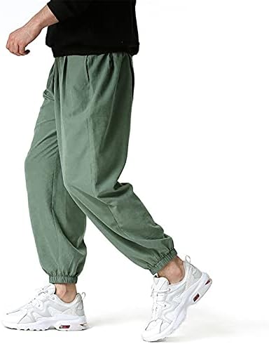 UOCUFY Sweatpants Erkekler için, Açık Alt Sweatpants Joggers Cepler ile Koşu 2 Paket egzersiz pantolonları Koşu Spor Yürüyüş