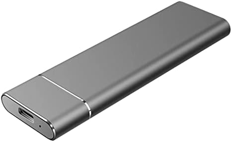 CZDYUF SSD Harici sabit disk USB 3.1 Tip C 500GB 1TB 2TB Taşınabilir Katı Hal Harici Sürücü (Renk: Gri, Boyut: 2TB)