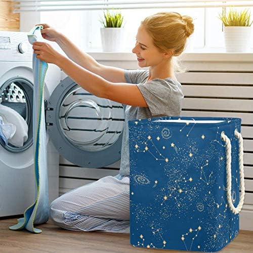 Inhomer Galaxy Dikişsiz Desen 300D Oxford PVC Su Geçirmez Giysiler Sepet Büyük çamaşır sepeti Battaniye Giyim Oyuncaklar