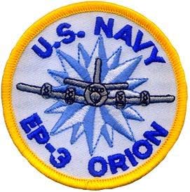 Amerika Birleşik Devletleri Donanması USN EP-3 Orion Uçak İşlemeli Yama, Ütü Yapışkanlı