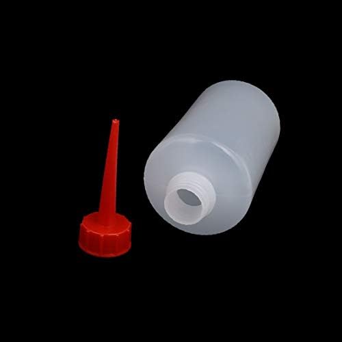 X-DREE 2 Adet 500 ml Plastik Silindir Düz Gaga Sıkmak Yağ Su Dağıtım Şişesi (Yeni Lon0167 2 Adet Özellikli 500 ml Plastik