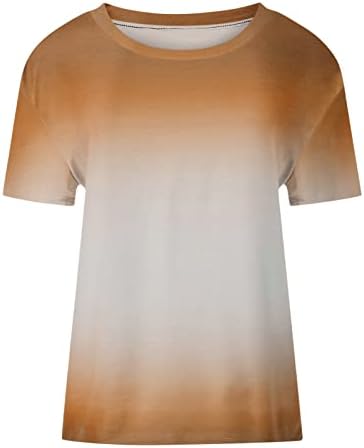 Bayan T Shirt Kadınlar için Bayan Casual Baskılı T Shirt Ekip Boyun Kısa Kollu bol tişört Üst Büyük Boy Tee