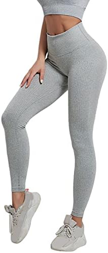 HonpraD Bayan Pantolon Moda Şık Yoga Pantolon Kadınlar için Uzun Boylu Egzersiz Tayt Yüksek Bel Seksi Atletik Moda