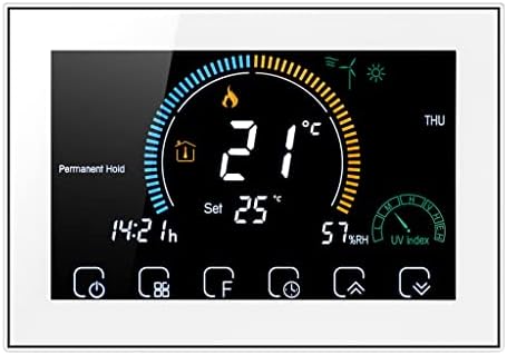 HNKDD akıllı ev termostatı elektrikli / su yerden ısıtma ev sıcaklık kontrol cihazı çalışması (Renk: GC, Boyut: 1 )