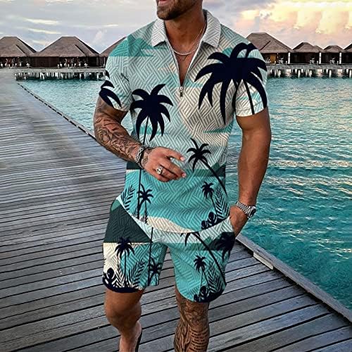 Bmısegm Yaz Erkek Takım Elbise Slim Fit Erkek Kısa Kollu Casual Gömlek ve Şort Setleri Iki Parçalı yaz kıyafetleri Paskalya