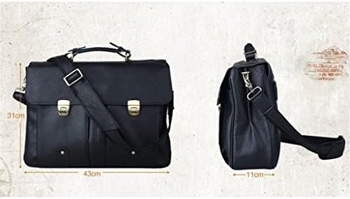 ZLXDP Hakiki Deri Evrak Çantası Erkek Iş Çantası Erkek Evrak Çantası Deri 15 İnç laptop çantası Tote Erkek Ofis Bagbag Büyük