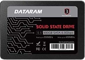 Dataram 480 GB 2.5 SSD Sürücü Katı Hal Sürücü ile Uyumlu BIOSTAR PRO TB150 PRO