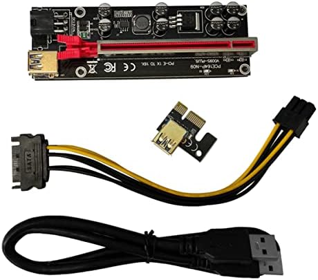 Mobestech Adaptör kablosu Madencilik-pin I-e-Pin I-X Kırmızı Yükseltici Aksesuar E Genişletici Grafik Gpu Aksesuarları Bilgisayar