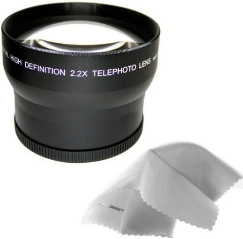 Sony Cybershot DSC-HX1 ıs + Lens Adaptörü ile uyumlu 2.2 X Yüksek Çözünürlüklü Telefoto Lens