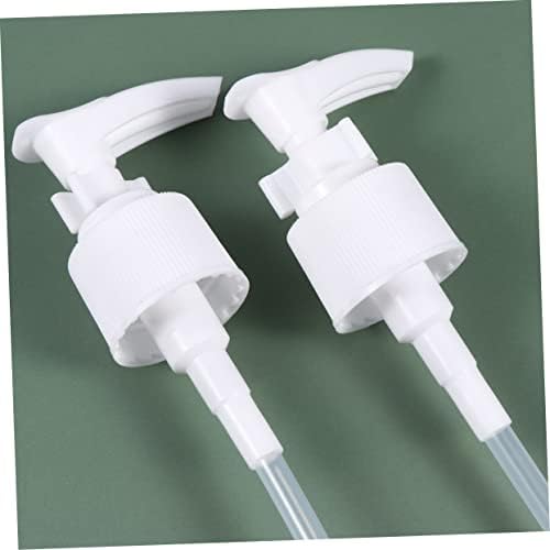 Cabilock 12 adet Şampuan DIY Şişeler Beyaz Yedek Mason Değiştirmeleri Kavanoz pompa şişesi Kafa Aksesuarları Dağıtıcılar