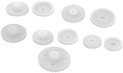 New Lon0167 10 Pcs White Plastic 11mm 13mm 14mm 15mm 19mm Dia Crown Gears(10 Stück weißer Kunststoff 11mm 13mm 14mm 15mm