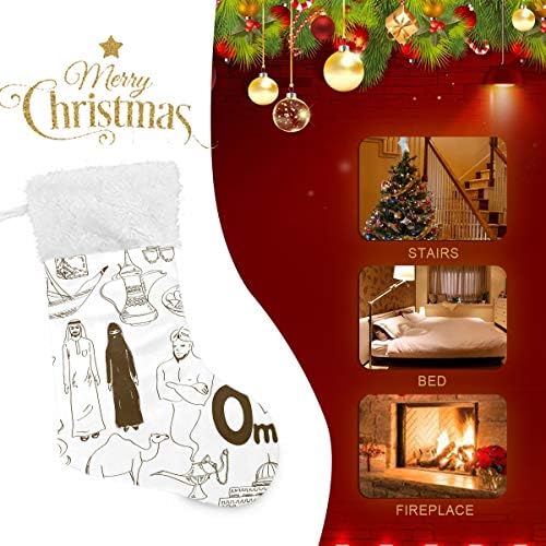 PİMİLAGU Kroki Umman Noel Çorap 1 Paket 17.7, Asılı Çorap Noel Dekorasyon için