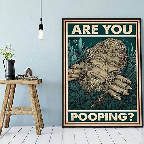 eedee Aşk Bigfoot Posteri, Kaka Yapıyor Musun Posteri, Bigfoot Banyo Posteri, Bigfoot Tuvalet Peçete Duvar Sanatı, Komik