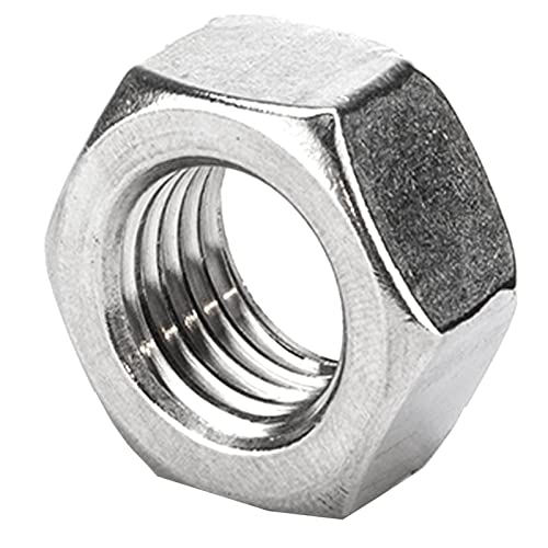 DGZ 20 Adet 304 Paslanmaz Çelik Sol El Konu altıgen somun, Altıgen Ters İplik Makinesi vida somunu (M3), gümüş