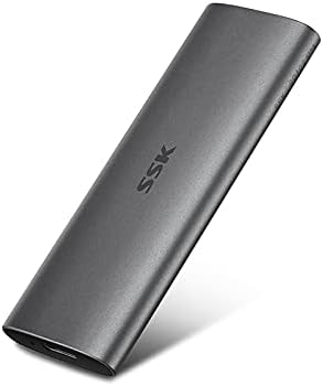SSK 128G Taşınabilir harici SSD, USB3. 2 Gen2(6 Gbps) Ultra Hızlı Harici Katı Hal Sürücü USB-C Mini Harici SSD ile 550 mb/s