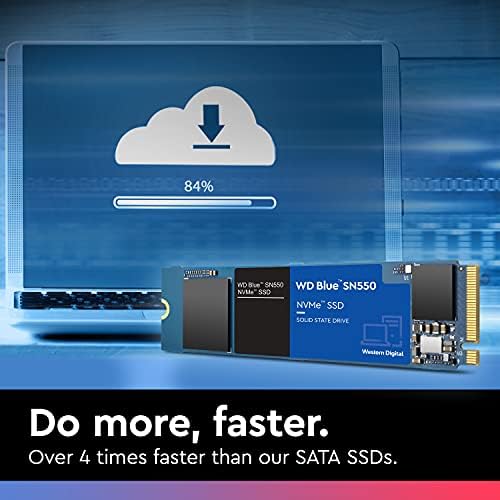 Batı Dijital 500GB WD Blue SN550 NVMe Dahili SSD-Gen3 x4 PCIe 8 Gb/ sn, M. 2 2280, 3D NAND, 2.400 MB / sn'ye kadar-WDS500G2B0C