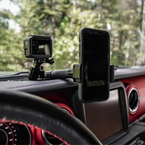 Bulletpoint Dash Dağı Cep telefonu Tutucu ile Uyumlu 2018+ Jeep Wrangler JL (4xe DEĞİL) ve 2020+ Jeep Gladyatör Eylem Kamera