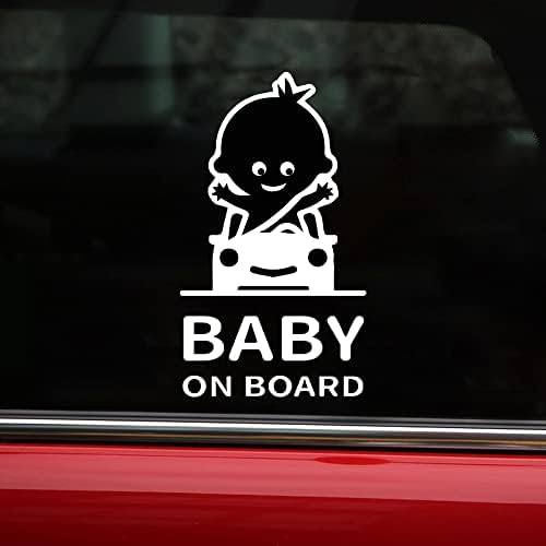 3 Adet Paketi Sevimli Bebek gemide Araba Çıkartmaları ve Çıkartmaları Çocuklar Gemide Bebek arabada Komik Araba Styling tampon
