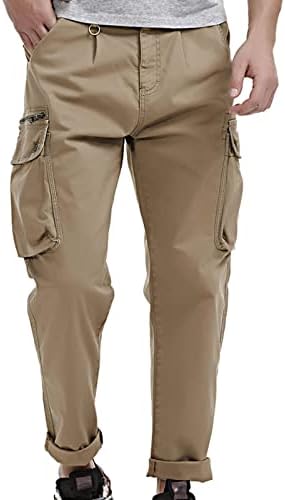 Erkek Kargo Pantolon Moda Patchwork Cep Kot Pantolon Açık Spor Pantolon Artı Boyutu Tam Boy Sweatpant Pantolon