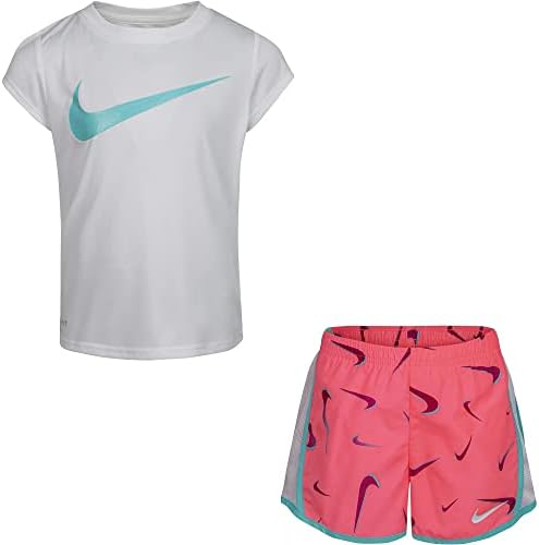 Nike Kız Çocuk Grafik Baskılı Tişört ve Şort 2 Parça Set
