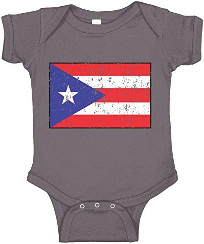 Amdesco Porto Riko Bayrağı Porto Rikolu Bebek Tulumu