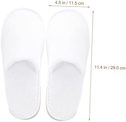 DOITOOL 12 pairs Kullanımlık Tek Terlik Ayak Ayakkabı Yakın Erkekler ıçin Polar Kullanımı Otel Kaymaz Spa Konuk Salon Ev