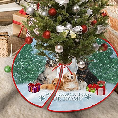 Ağacı Etek 30 x 30 Yeni Ev Köpek Noel Ağacı Etekler Mat Kardan Adam Köpek Yumuşak Ağacı Etek Kapak için Noel Tatil Parti