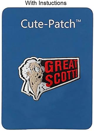 Sevimli Yama Geleceğe Dönüş Büyük Scott 1980 Retro Film İşlemeli Demir on Patch