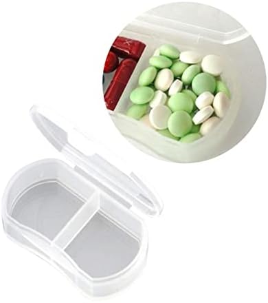 Veemoon 10 adet Kutu Mini Hap Kutusu Plastik Organizatör Kutusu Tıp Organizatör Kutusu Hap Kapları Tıp Saklama Kutusu Hap