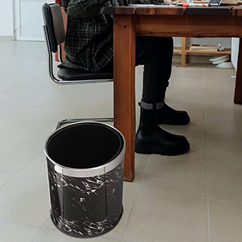 Alipis Çöp Çöp Yatak Odası Geri Dönüşüm çöp kutusu Açık Çöp Mermer Odası Siyah Can L Konteyner Kağıt Çöp Sepeti Plastik Ev