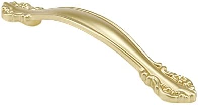Risbay Çekmece Çekme, 4 Adet 5.04 Delik Mesafesi Altın Alüminyum Alaşım Lüks dolap kolları Retro Kolları