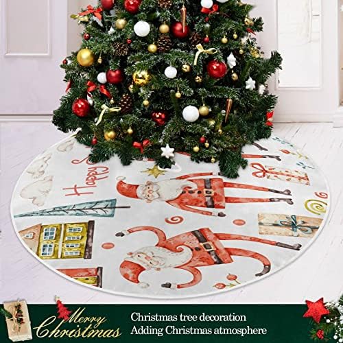 Oarencol Noel Noel Baba Ağacı Hediye Noel Ağacı Etek 36 inç Noel Tatil Parti Ağacı Mat Süslemeleri