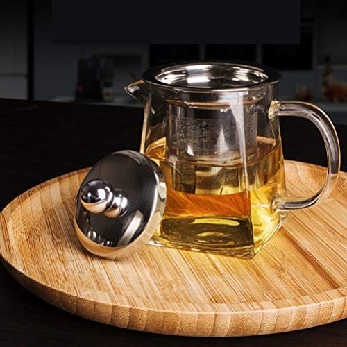 YARDWE çay su ısıtıcısı çay su ısıtıcısı 550 ml cam çaydanlık ile çay demlik Cam Sürahi ile Paslanmaz Çelik çay süzgeci için
