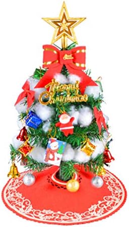 Amosfun 2 Adet Mini Noel Ağacı Etek Noel Masaüstü Süsler Yeni Yıl Partisi Noel Dekorasyon Kapalı Tatil Ziyafet Festivali