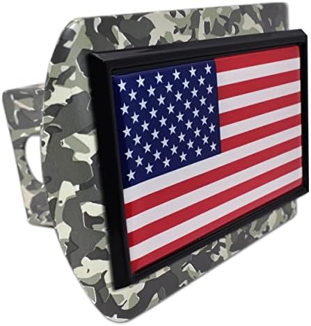 Amerikan Bayrağı Krom Metal Bağlantı Kapağı