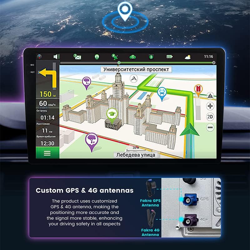 Android 10 Araba Radyo Stereo Honda Accord 2018-2021 için, Biorunn 10.36 inç GPS Navi Octa Çekirdek Ses Kontrolü Araba Oynatma