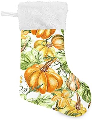 ALAZA Noel Çorap Kabak Sebze ve Çiçekler Klasik Kişiselleştirilmiş Büyük Çorap Süslemeleri Aile Tatil Sezonu için Parti Dekor