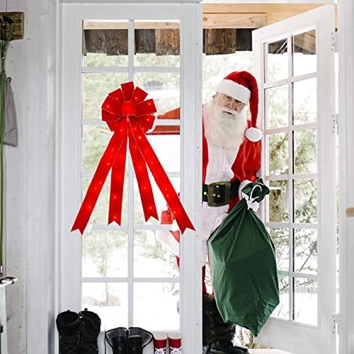 Noel Ağacı Topper Yay Noel Süslemeleri El Yapımı yılbaşı dekoru Noel Ağacı için Yaylar Rustik Çiftlik Evi Süslemeleri Ev