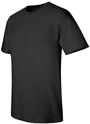 Gildan Erkek Ultra Pamuklu Tişört (5'li Paket), Siyah, XL