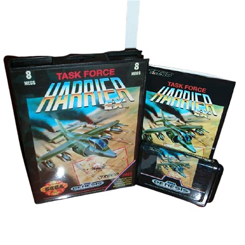 Aditi Görev Gücü Harrier ABD Kapak ile Kutu ve Manuel Genesis Sega Megadrive Video Oyun Konsolu 16 bitlik MD Kartı (japonya