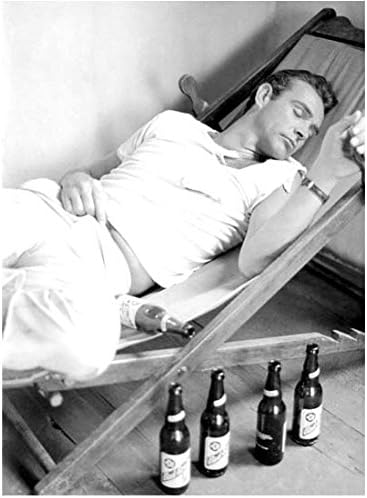 Sean Connery Bira içmekten Bayıldı 8 x 10 inç Fotoğraf