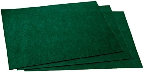 Yapışkan Sırt Kendinden Yapışkanlı Akrilik Keçe Kumaş 9 x 12 Dikdörtgen Holly Yeşili - her biri