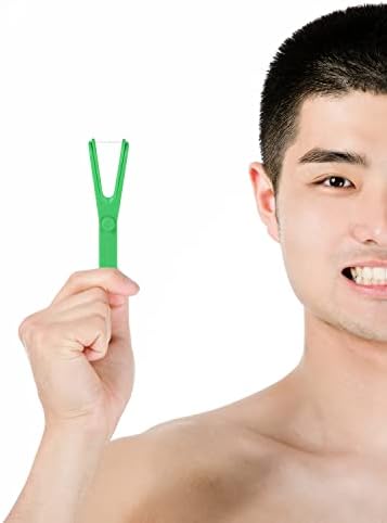 4 Adet Diş İpi Tutucu İpi Mate Kolu Y Şekli Diş İpi Kolu Seti Yedek Raf Diş Ağız Temizleme (Mavi Yeşil)