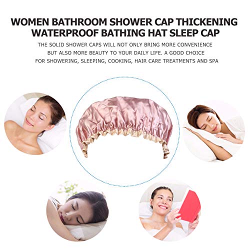 DOITOOL Bayan duş boneleri 6 adet Kaput Kadın Katmanlı Aksesuarları Salon Yetişkin Spa Kullanımı için Ev Kapak saç bonesi-Otel