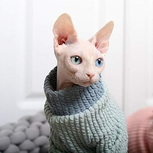 TWDYC Kediler Giyim Kış Sıcak Yumuşak Kediler Sıcak Kediler Kostümleri Kazak Yavru Giysi (Boyut: XL Kodu)